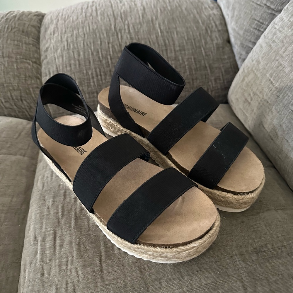 Black Espadrille Sandals